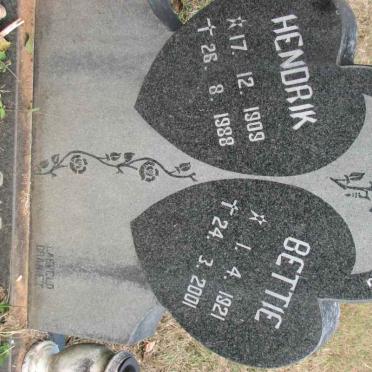 RAS Hendrik 1909-1988 &amp; Bettie 1921-2001