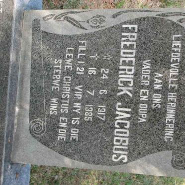 REYNEKE Frederick Jacobus 1917-1985