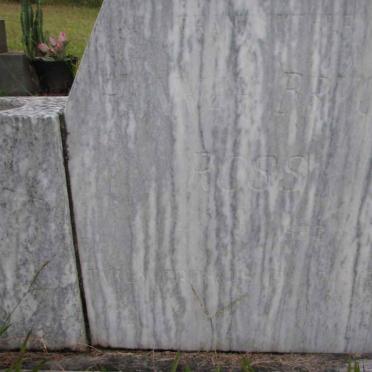 ROSS ? Bruce 1936-1982 &amp; Joanne V? 1937-1982