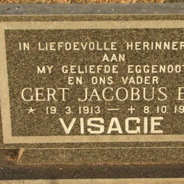 VISAGIE Gert Jacobus Eli 1913-1974