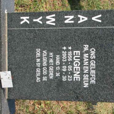 WYK Eugene, van 1956-2003