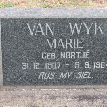 WYK Marie, van nee NORTJÉ 1907-1964