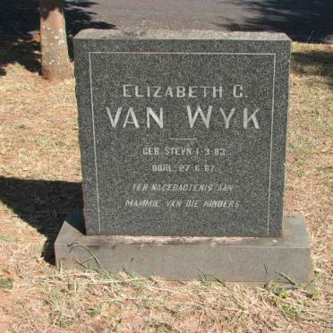 WYK Elizabeth C., van nee STEYN 1983-1967