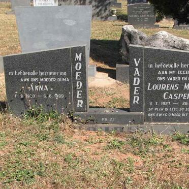 ? Lourens Magiel Casper 1927-1978 &amp; Anna 1920-1989