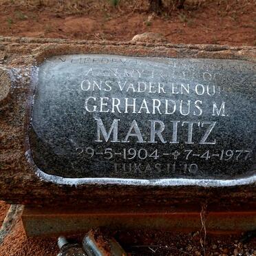 MARITZ Gerhardus M. 1904-1977