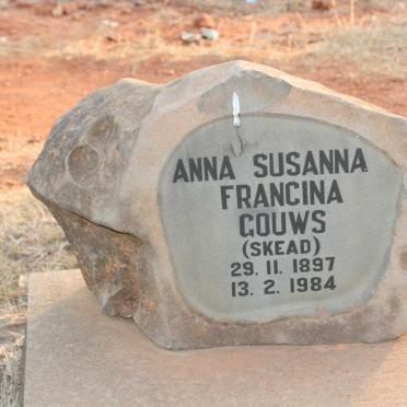 GOUWS Anna Susanna Francina nee SKEAD 1897-1984