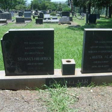 GROBBELAAR Stefanus Frederick  1888-1982 &amp; Aletta J.C.M. 1889-1977