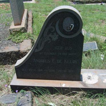 KLERK Andries C., de 1916-1971