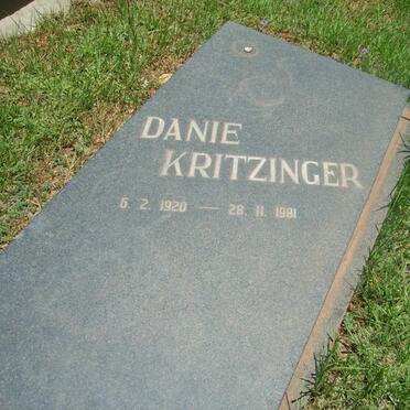 KRITZINGER Danie 1920-1981