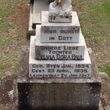 PAUL Sylvia Dora 1934-1935