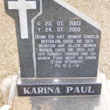PAUL Karina 2003-2003