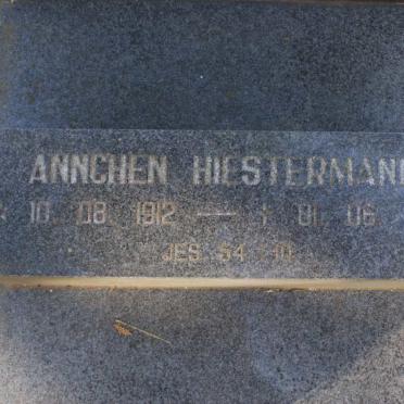 HIESTERMANN Annchen 1912-2003