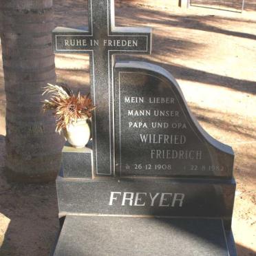 FREYER Wilfried Friedrich 1908-1982
