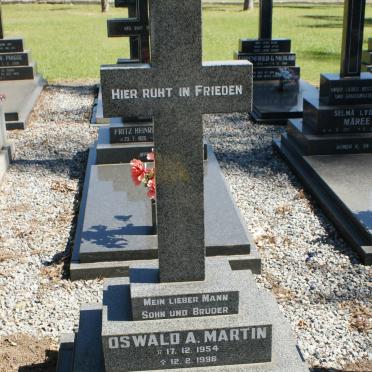 MARTIN Oswald A. 1954-1996