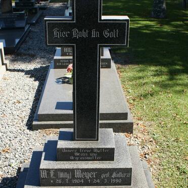 MEYER M.E. nee HOLBORN 1901-1990