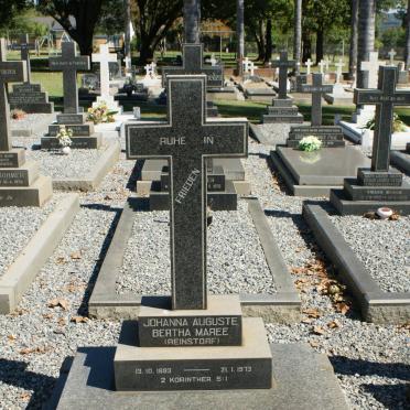 MAREE Johanna Auguste Bertha nee REINSTORF 1893-1973