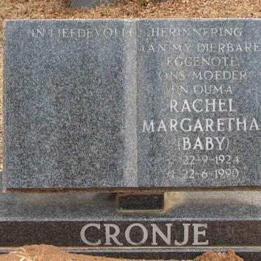 CRONJE Rachel Margaretha 1924-1990