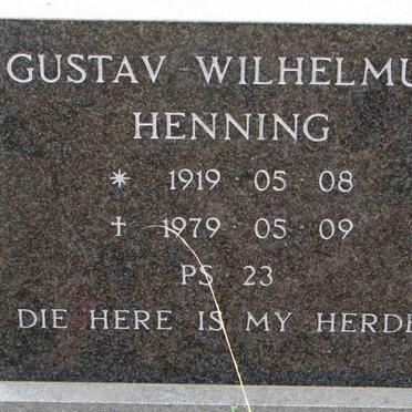 HENNING Gustav Wilhelmus 1919-1979