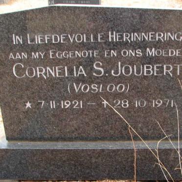 JOUBERT Cornelia S. nee VOSLOO 1921-1971
