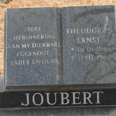 JOUBERT Theodorus Ernst 1933-1982