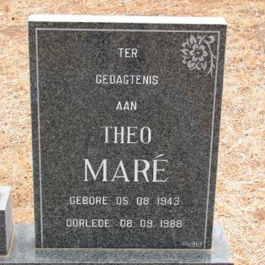 MARÉ Theo 1943-1988