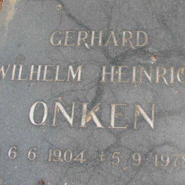 ONKEN Gerhard Wilhelm Heinrich 1904-1978