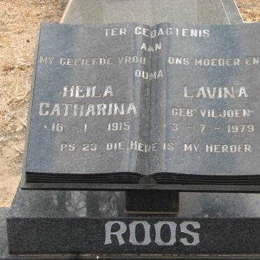 ROOS Heila Lavina Catharina nee VILJOEN 1915-1979