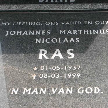 RAS Johannes Marthinus Nicolaas 1937-1999