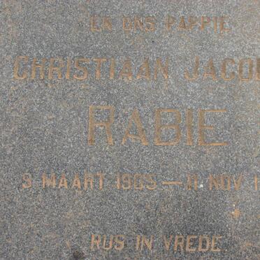 RABIE Christiaan Jacobus 1905-1968