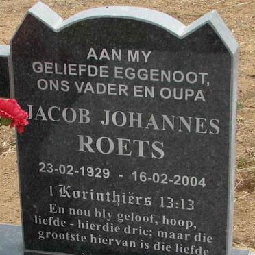 ROETS Jacob Johannes 1929-2004