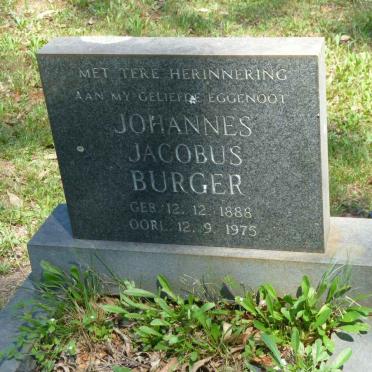 BURGER Johannes Jacobus 1888-1975
