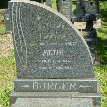 BURGER Pieter 1946-1965