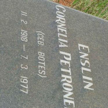 ENSLIN Cornelia Petronella nee BOTES 1918-1977
