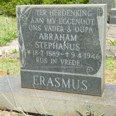 ERASMUS Abraham Stephanus 1889-1946