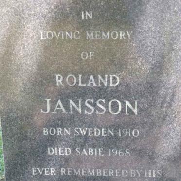 JANSSON Roland 1910-1968