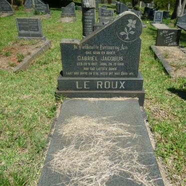 ROUX Gabriel Jacobus, le 1937-1966
