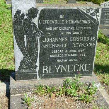 REYNECKE Johannes Gerhardus van Enwege 1897-1963