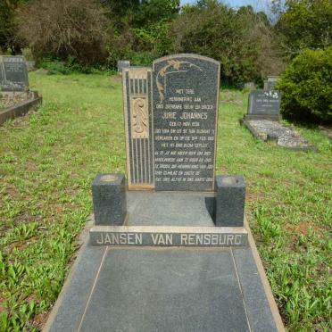 RENSBURG Jurie Johannes, Jansen van 1936-1961