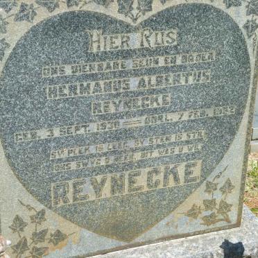 REYNECKE Hermanus Albertus 1930-1952