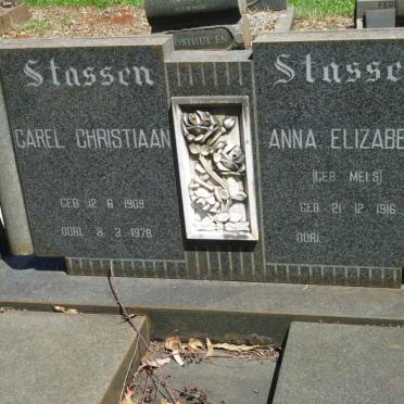 STASSEN Carel Christiaan 1909-1978 &amp; Anna Elizabeth MELS 1916-