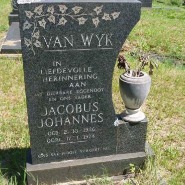 WYK Jacobus Johannes, van 1926-1974