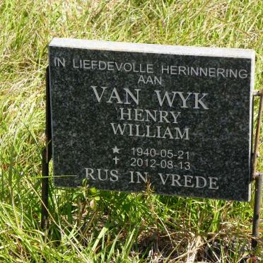 WYK Henry William, van 1940-2012