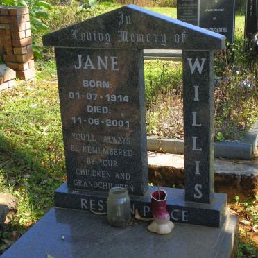 WILLIS Jane 1914-2001