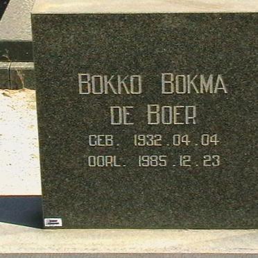 BOER Bokko Bokma, de 1932-1985