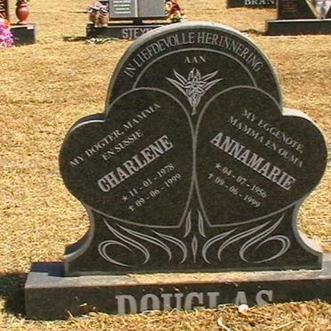 DOUGLAS Annamarie 1956-1999 :: DOUGLAS Charlene 1978-1999