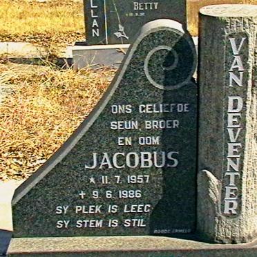 DEVENTER Jacobus, van 1957-1986