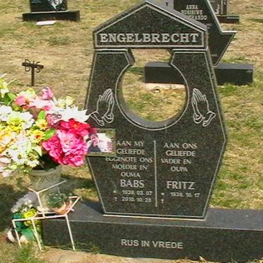 ENGELBRECHT Fritz 1938- &amp; Babs 1938-2010