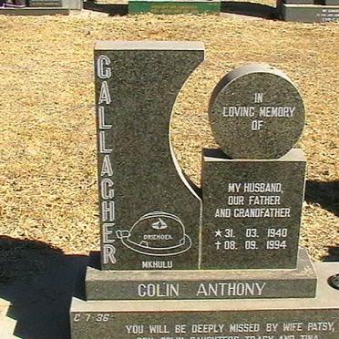 GALLAGHER Colin Anthony 1940-1994