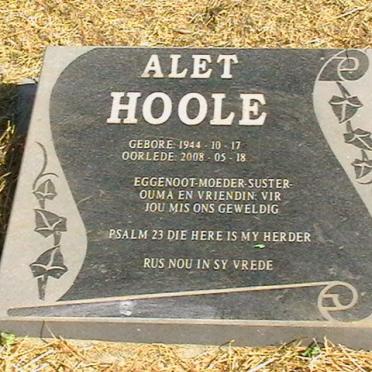 HOOLE Alet 1944-2008