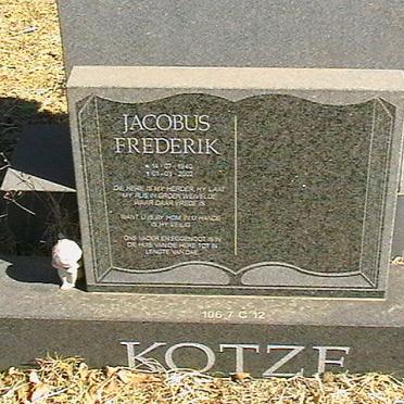 KOTZE Jacobus Frederik 1940-2002
